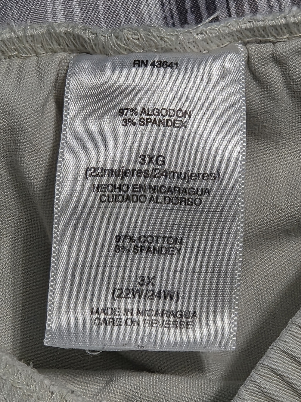 Just My Size Plus Size Pull-On Capri Pants Tan Beige Comfort Elastic Waist - Picture 6 of 6
